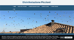 Desktop Screenshot of disinfestazionepiccioni.it